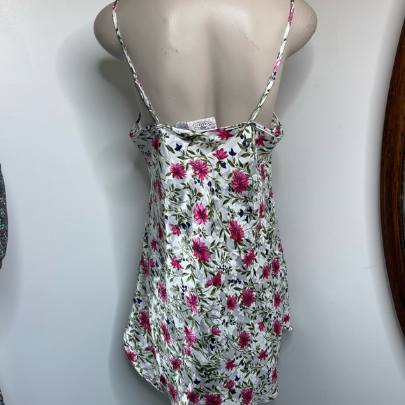 1990s Best United Garments Pink Floral Lingerie Slip Dress - Picture 3 of 4